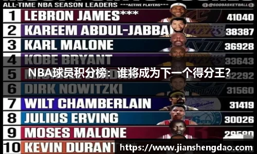 NBA球员积分榜：谁将成为下一个得分王？
